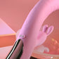 Playboy Pleasure RUB ME RIGHT - Pink 23.2 cm USB Rechargeable Thrusting Rabbit Vibrator