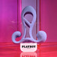 Playboy Pleasure FANTASY CAGE - Purple USB Rechargeable Vibrating Penis Sleeve