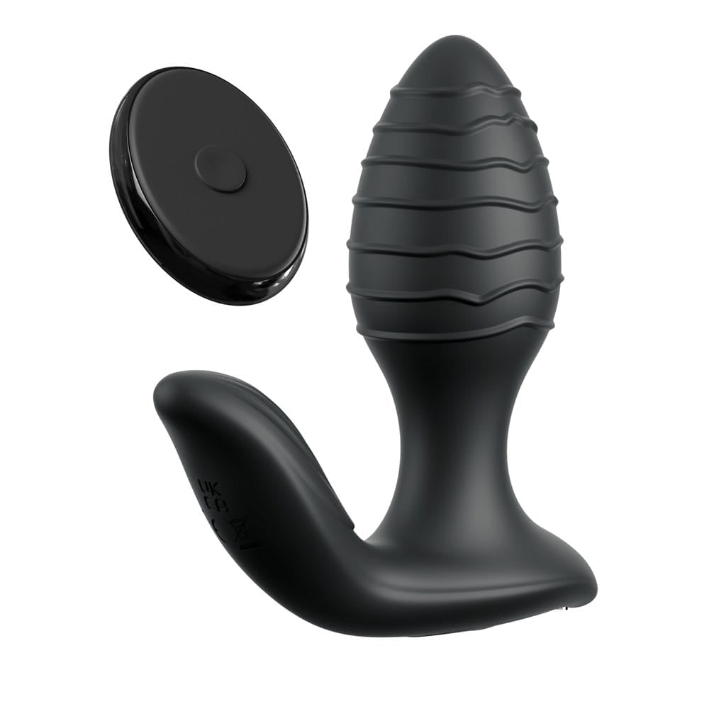 Anal Fantasy Elite Gyro-Milk Pro - Black - Black USB Rechargeable Gyrating Butt Plug