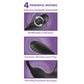 Anal Fantasy Elite Ass-Gasm intiMotion - Black USB Rechargeable Quad Motor Prostate Massager with Remote