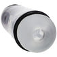 PUMPED SonicPull - Gunmetal - Gunmetal Grey/Clear USB Rechargeable Sucking And Vibrating Auto Masturbator