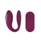 Passion Play Couple Vibe with Remote Controller - Purple USB Rechargeable Couples Vibrator with Wireless Remote