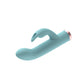 Passion Play Silicone Rabbit Vibrator - Blue - Blue USB Rechargeable Mini Rabbit Vibrator