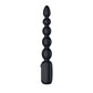 Passion Play Vibrating Anal Beads with LED Screen - Black 23 cm USB Rechargeable Vibrating Anal Beads