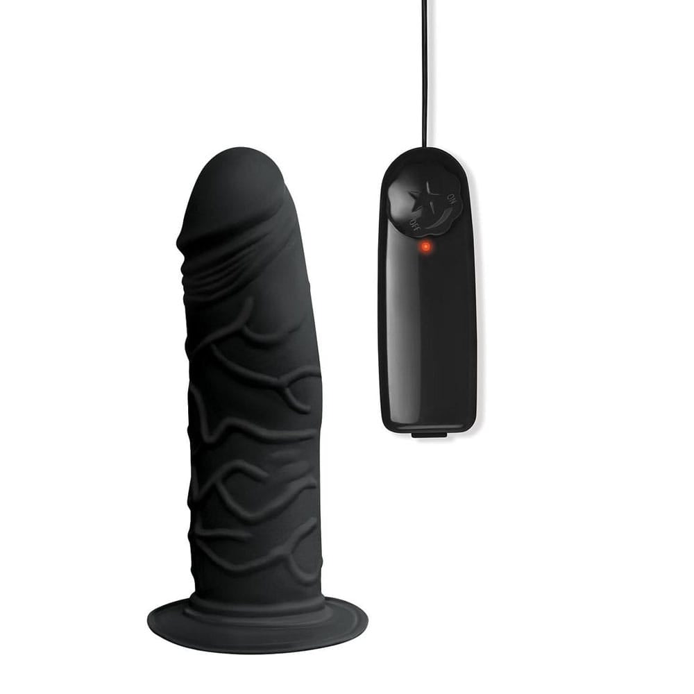 Whipsmart Inflatable Vibrating Love Seat - Black Inflatable Cushion with 6'' Vibrating Dong