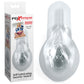 Pipedream Extreme Toyz Self Lubricating Sorority Snatch - Clear - Clear Vagina Stroker