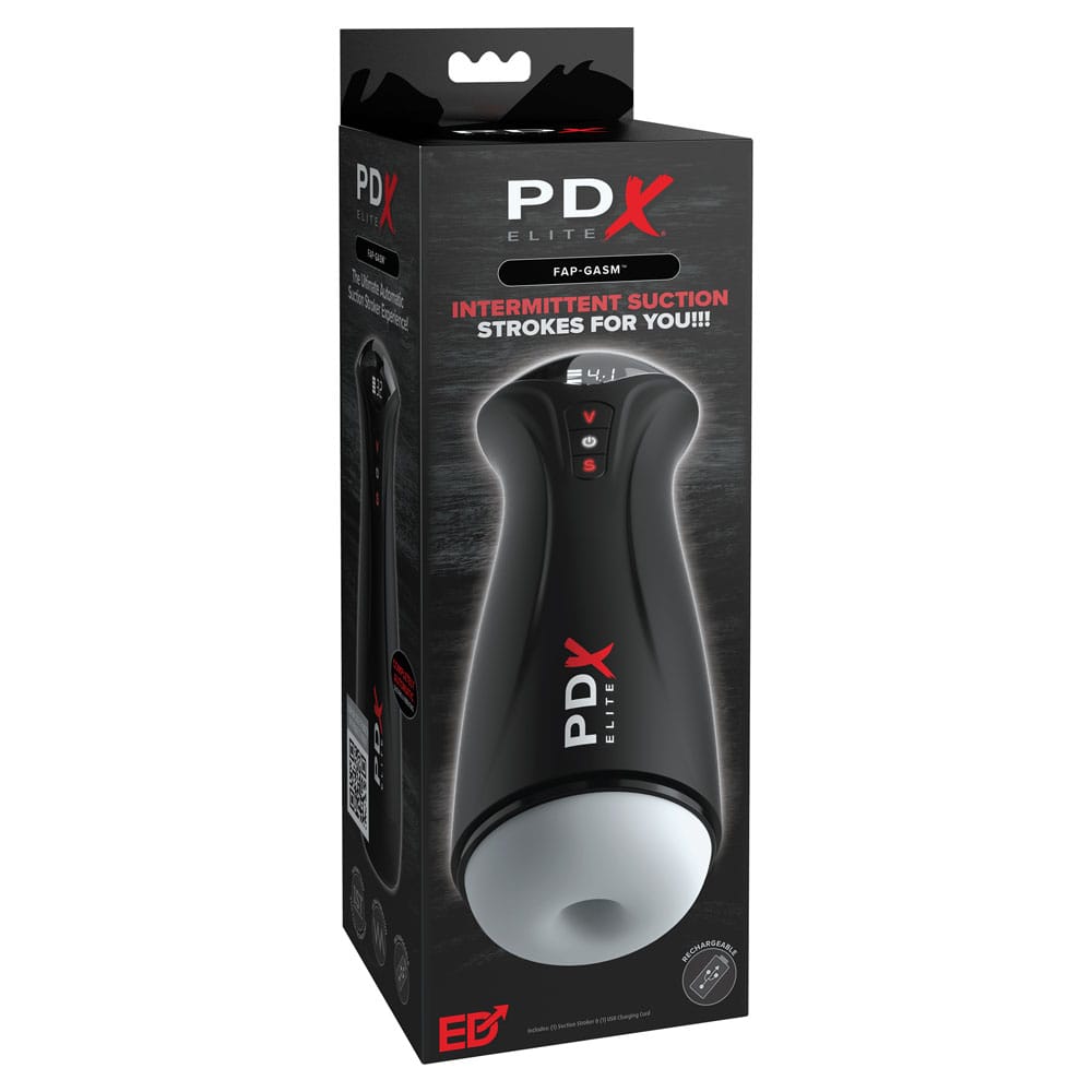 PDX Elite Fuck-Gasm - Flesh - USB Rechargeable Sucking & Vibrating Auto Stroker