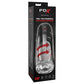 PDX Elite Mega-Bator Pro - Clear USB Rechargeable Vibrating & Spinning Auto Stroker