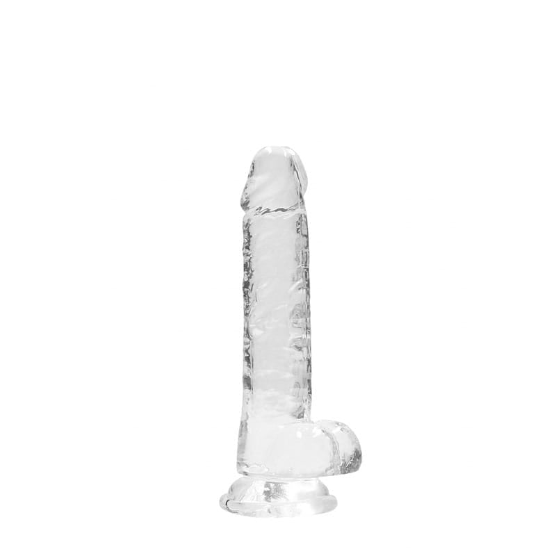 REALROCK 7'' Realistic Dildo With Balls - Clear 17.8 cm Dong