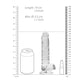 REALROCK 7'' Realistic Dildo With Balls - Clear 17.8 cm Dong