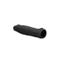 REALROCK 6'' Realistic Penis Sleeve - Black - Black 15.2 cm Penis Extension Sleeve
