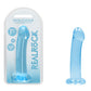 REALROCK Non Realistic Dildo With Suction Cup - 17 cm - Blue - Blue 17 cm Dong