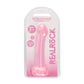 REALROCK Non Realistic Dildo With Suction Cup - 17 cm - Pink 17 cm Dong