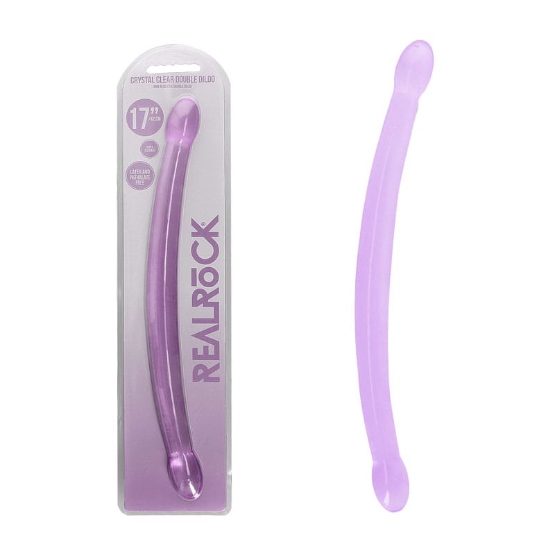 REALROCK Non Realistic Double Dong 17'' - Purple 42 cm Double Dong