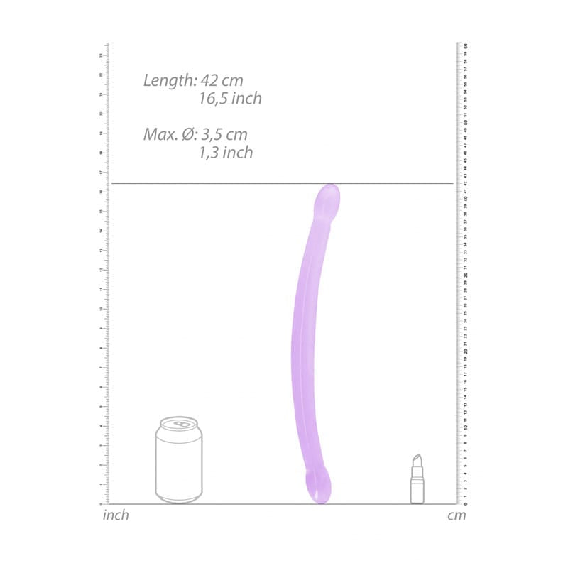 REALROCK Non Realistic Double Dong 17'' - Purple 42 cm Double Dong