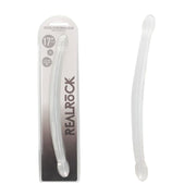 REALROCK Non Realistic Double Dong 17'' - Clear 43 cm Double Dong