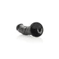 REALROCK Realistic Regular Curved Dildo with Suction Cup - 23 cm - Black 23 cm (9'') Dong