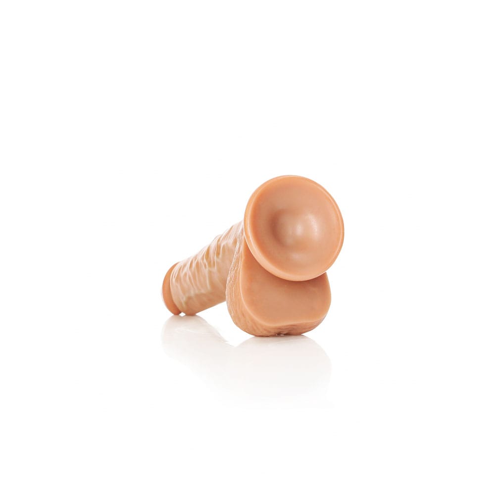 REALROCK Straight Realistic Dildo with Balls - 18 cm - Tan 18 cm (7'') Dong