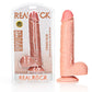 REALROCK Straight Realistic Dildo with Balls - 23 cm - Flesh 23 cm (9'') Dong