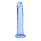 REALROCK 15.5 cm Straight Dildo - Blue - Blue 15.5 cm (6'') Dong