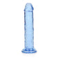 REALROCK 15.5 cm Straight Dildo - Blue - Blue 15.5 cm (6'') Dong