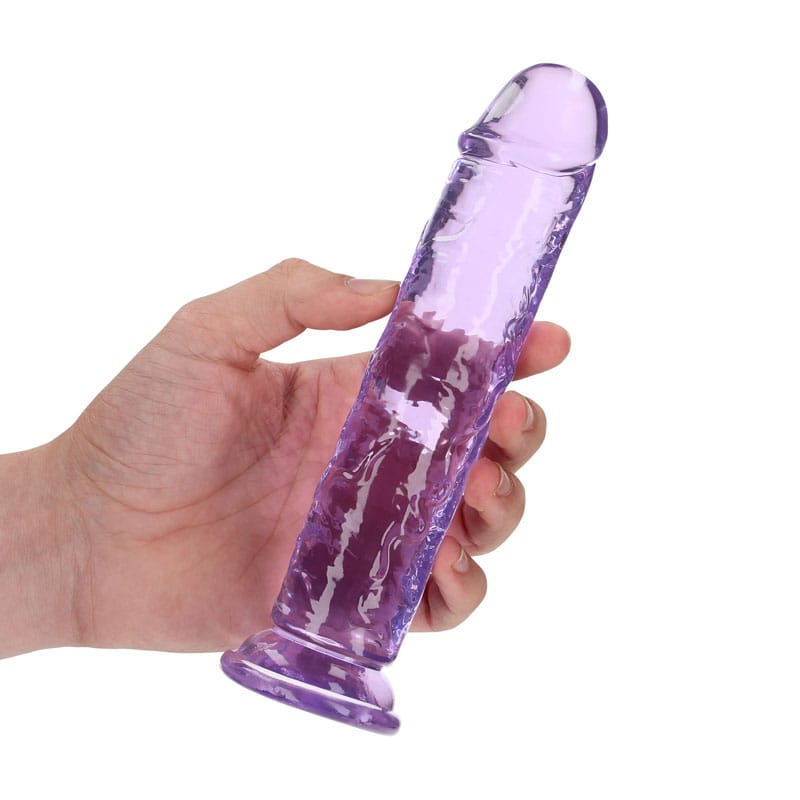 REALROCK 18 cm Straight Dildo - Purple - Purple 18 cm (7'') Dong