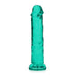 REALROCK 18 cm Straight Dildo - Turquoise - Turquoise 18 cm (7'') Dong