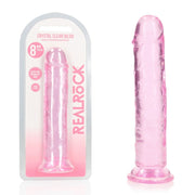 REALROCK 20 cm Straight Dildo - Pink - Pink 20 cm (8'') Dong