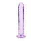 REALROCK 20 cm Straight Dildo - Purple - Purple 20 cm (8'') Dong