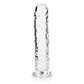 REALROCK 20 cm Straight Dildo - Transparent - Clear 20 cm (8'') Dong