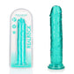 REALROCK 25 cm Straight Dildo - Turquoise - Turquoise 25 cm (10'') Dong