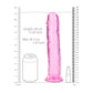 REALROCK 28 cm Straight Dildo - Pink - Pink 28 cm (10'') Dong