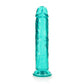 REALROCK 28 cm Straight Dildo - Turquoise - Turquoise 28 cm (10'') Dong