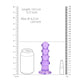 REALROCK 14 cm Curvy Anal Plug - Purple - Purple 14 cm (4.5'') Butt Plug