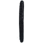 REALROCK 35cm Slim Double Dildo - Black - Black 35 cm (14'') Double Dong