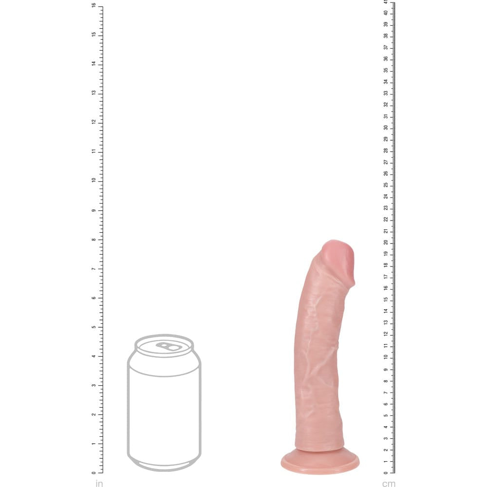 REALROCK 20cm Vibrating Cock - Flesh - Flesh 20.3 cm (8'') USB Rechargeable Vibrating Dong