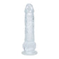 REALROCK 5'' Crystal Clear Dildo with Balls - Clear - Clear 14.7 cm Dong