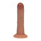 REALROCK Dual Density Silicone 6'' Curved Dildo - Tan - Tan 17 cm Dildo