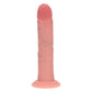 REALROCK Dual Density Silicone 8'' Curved Dildo - Flesh - Flesh 20.5 cm Dildo
