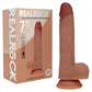 REALROCK Dual Density 7'' Vibrating & Thrusting Dildo - Tan - Tan 17.8 cm USB Rechargeable Vibrating & Thrusting Dildo
