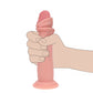 REALROCK Dual Density 7'' Sliding Skin Silicone Dildo - Flesh - Flesh 15.2 cm Sliding Skin Dildo