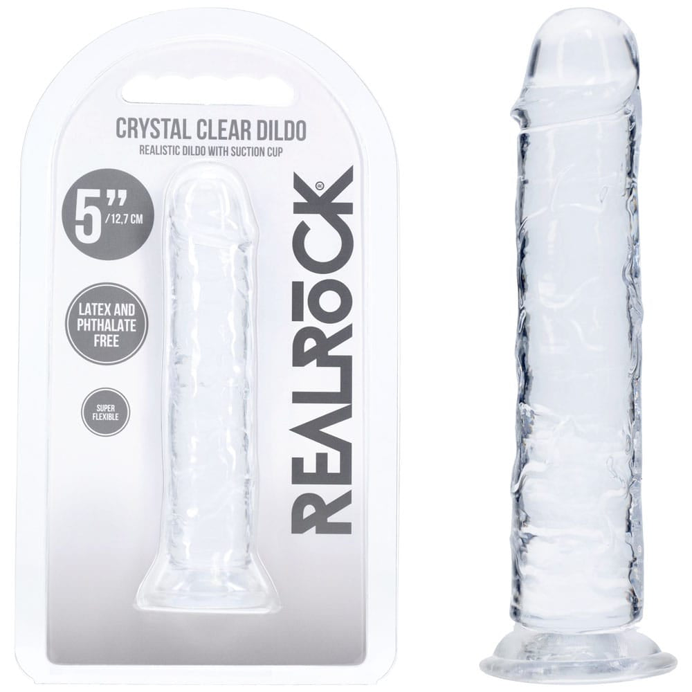 REALROCK Realistic 5'' Dildo - Clear - Clear 12.7 cm Dildo