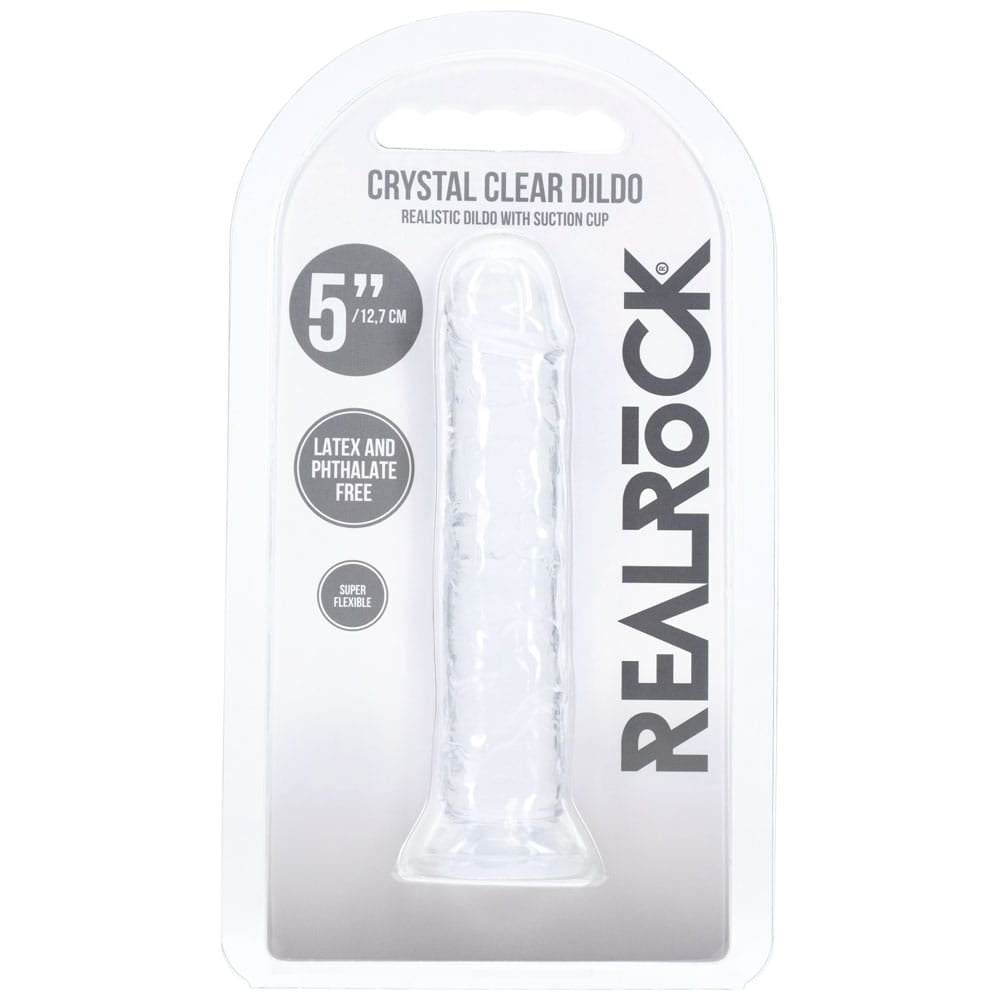 REALROCK Realistic 5'' Dildo - Clear - Clear 12.7 cm Dildo