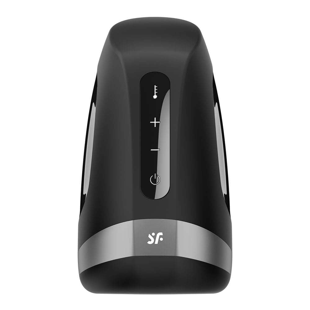 Satisfyer Men Heat Vibration - Black USB Rechargeable Masturbator