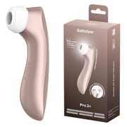 Satisfyer Pro 2+ Rose Gold - Rose Gold Touch-Free USB-C Rechargeable Clitoral Stimulator with Vibration