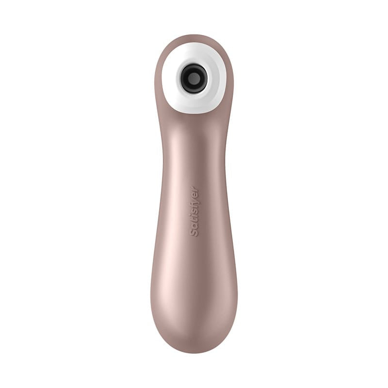 Satisfyer Pro 2+ Rose Gold - Rose Gold Touch-Free USB-C Rechargeable Clitoral Stimulator with Vibration