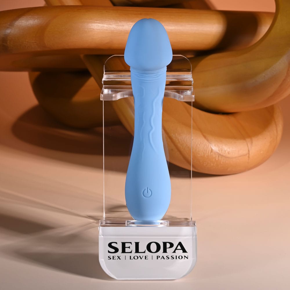 Selopa DAINTY DICK - Baby Blue 11.9 cm USB Rechargeable Mini Vibrator