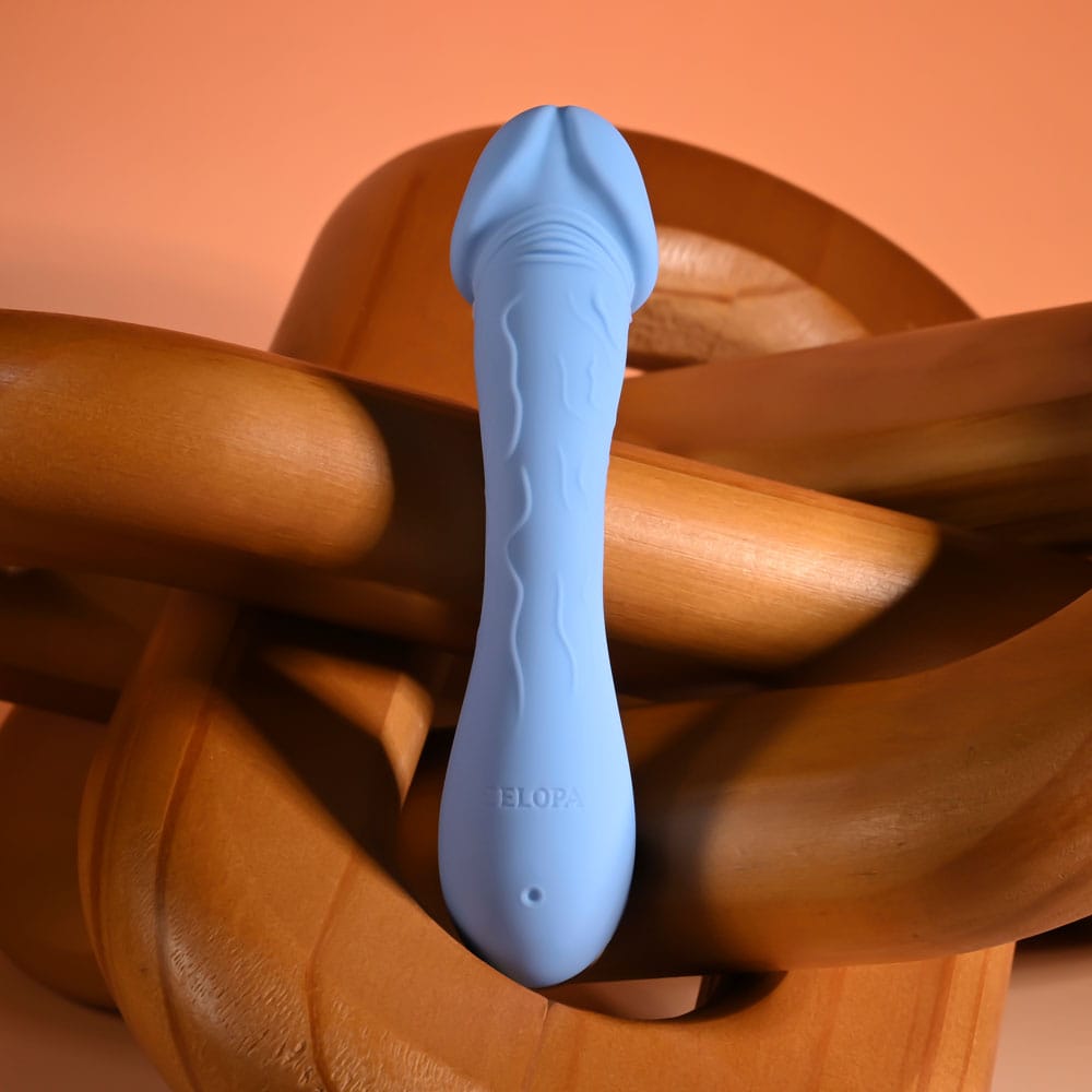 Selopa DAINTY DICK - Baby Blue 11.9 cm USB Rechargeable Mini Vibrator