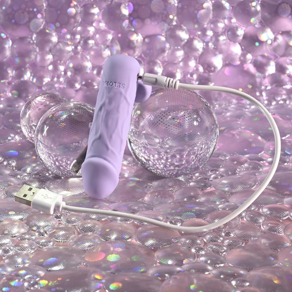Selopa BALLSY BULLET - Purple 9.2 cm USB Rechargeable Bullet