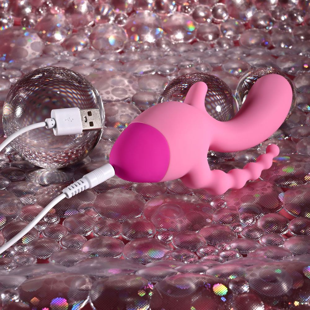 Selopa GAME ON - Pink USB Rechargeable Mini Triple Stimulator